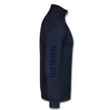 Load image into Gallery viewer, NdaBLDG &quot;BLACK LOVE &quot; WOMENS Quarter Zip Pullover - navy
