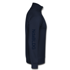 NdaBLDG "BLACK LOVE " WOMENS Quarter Zip Pullover - navy