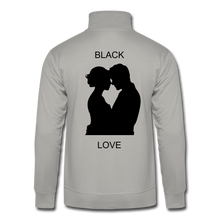 Load image into Gallery viewer, NdaBLDG &quot;BLACK LOVE &quot; WOMENS Quarter Zip Pullover - light gray
