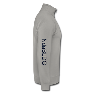 NdaBLDG "BLACK LOVE " WOMENS Quarter Zip Pullover - light gray