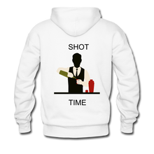 Load image into Gallery viewer, NdaBLDG &quot;SHOT TIME &quot;Men&#39;s Hoodie - white
