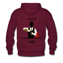 Load image into Gallery viewer, NdaBLDG &quot;SHOT TIME &quot;Men&#39;s Hoodie - burgundy
