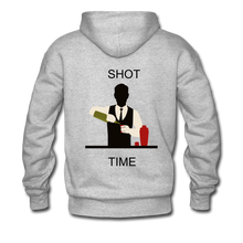 Load image into Gallery viewer, NdaBLDG &quot;SHOT TIME &quot;Men&#39;s Hoodie - heather gray
