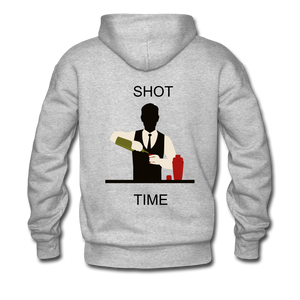 NdaBLDG "SHOT TIME "Men's Hoodie - heather gray