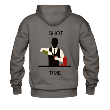 Load image into Gallery viewer, NdaBLDG &quot;SHOT TIME &quot;Men&#39;s Hoodie - asphalt gray
