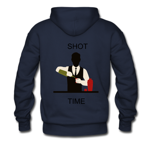 NdaBLDG "SHOT TIME "Men's Hoodie - navy