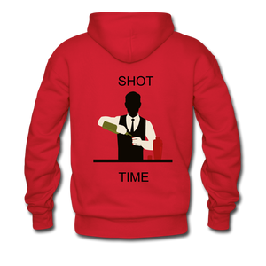 NdaBLDG "SHOT TIME "Men's Hoodie - red