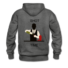 Load image into Gallery viewer, NdaBLDG &quot;SHOT TIME &quot;Men&#39;s Hoodie - charcoal gray
