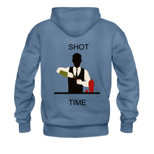 Load image into Gallery viewer, NdaBLDG &quot;SHOT TIME &quot;Men&#39;s Hoodie - denim blue
