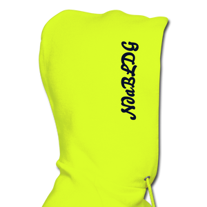 NdaBLDG "SHOT TIME "Men's Hoodie - safety green