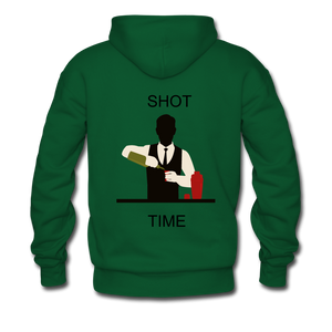 NdaBLDG "SHOT TIME "Men's Hoodie - forest green