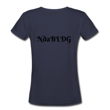 Load image into Gallery viewer, NdaBLDG &quot;BEACH &quot;Women&#39;s V-Neck T-Shirt - navy
