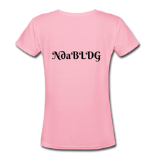 Load image into Gallery viewer, NdaBLDG &quot;BEACH &quot;Women&#39;s V-Neck T-Shirt - pink
