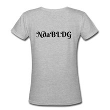 Load image into Gallery viewer, NdaBLDG Women&#39;s V-Neck T-Shirt - gray
