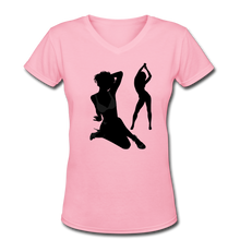 Load image into Gallery viewer, NdaBLDG Women&#39;s V-Neck T-Shirt - pink
