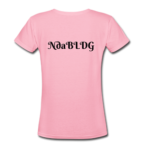 NdaBLDG Women's V-Neck T-Shirt - pink