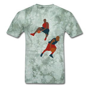 NdaBLDG "B-Ball" T-Shirts - military green tie dye