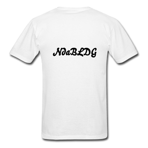 NdaBLDG "$ NO FRIENDS " T-Shirt - white
