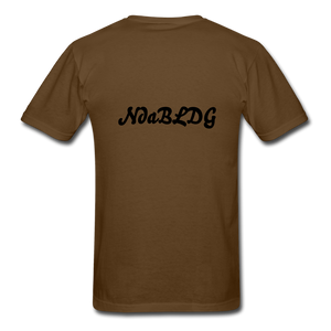 NdaBLDG "$ NO FRIENDS " T-Shirt - brown