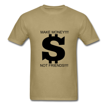 Load image into Gallery viewer, NdaBLDG &quot;$ NO FRIENDS &quot; T-Shirt - khaki
