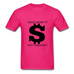 NdaBLDG "$ NO FRIENDS " T-Shirt - fuchsia