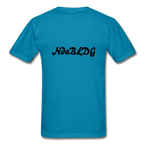 NdaBLDG "$ NO FRIENDS " T-Shirt - turquoise