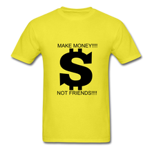 Load image into Gallery viewer, NdaBLDG &quot;$ NO FRIENDS &quot; T-Shirt - yellow
