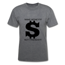 Load image into Gallery viewer, NdaBLDG &quot;$ NO FRIENDS &quot; T-Shirt - mineral charcoal gray
