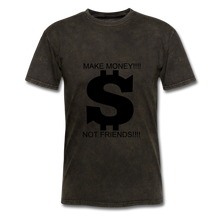 Load image into Gallery viewer, NdaBLDG &quot;$ NO FRIENDS &quot; T-Shirt - mineral black
