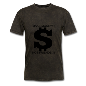 NdaBLDG "$ NO FRIENDS " T-Shirt - mineral black
