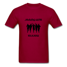 Load image into Gallery viewer, NdaBLDG &#39;ELITE RUNNERS&quot; T-Shirt - dark red

