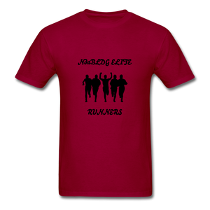 NdaBLDG 'ELITE RUNNERS" T-Shirt - dark red