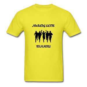 NdaBLDG 'ELITE RUNNERS" T-Shirt - yellow