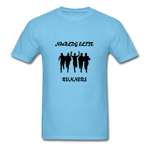 NdaBLDG 'ELITE RUNNERS" T-Shirt - aquatic blue