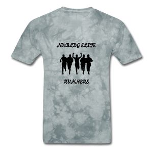 NdaBLDG 'ELITE RUNNERS" T-Shirt - grey tie dye