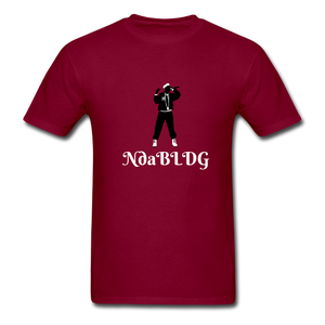 NdaBLDG 'MC" T-SHIRTS - burgundy