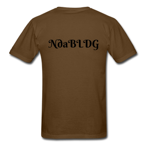 NdaBLDG "DEAD FRIENDS "  T-Shirt - brown