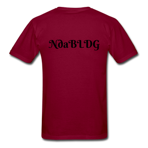 NdaBLDG "DEAD FRIENDS "  T-Shirt - burgundy