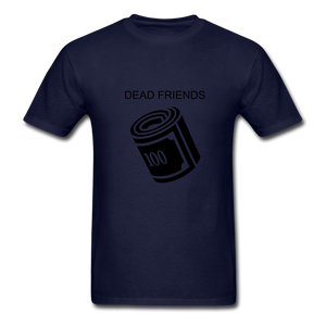 NdaBLDG "DEAD FRIENDS "  T-Shirt - navy