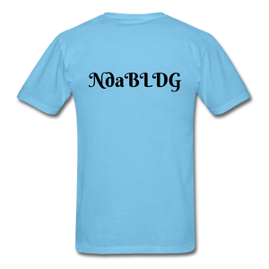 NdaBLDG "DEAD FRIENDS "  T-Shirt - aquatic blue
