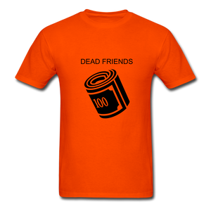 NdaBLDG "DEAD FRIENDS "  T-Shirt - orange