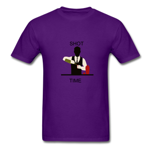 NdaBLDG "SHOT TIME" T-SHIRTS - purple