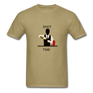 NdaBLDG "SHOT TIME" T-SHIRTS - khaki