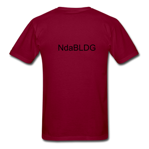 NdaBLDG "SHOT TIME" T-SHIRTS - burgundy