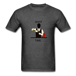 NdaBLDG "SHOT TIME" T-SHIRTS - heather black