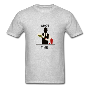 NdaBLDG "SHOT TIME" T-SHIRTS - heather gray