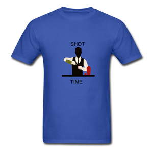 NdaBLDG "SHOT TIME" T-SHIRTS - royal blue
