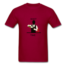 Load image into Gallery viewer, NdaBLDG &quot;SHOT TIME&quot; T-SHIRTS - dark red
