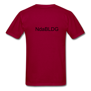 NdaBLDG "SHOT TIME" T-SHIRTS - dark red