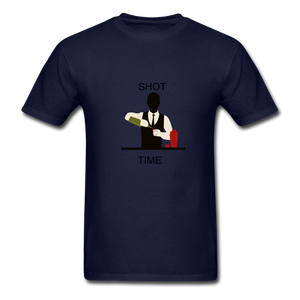 NdaBLDG "SHOT TIME" T-SHIRTS - navy